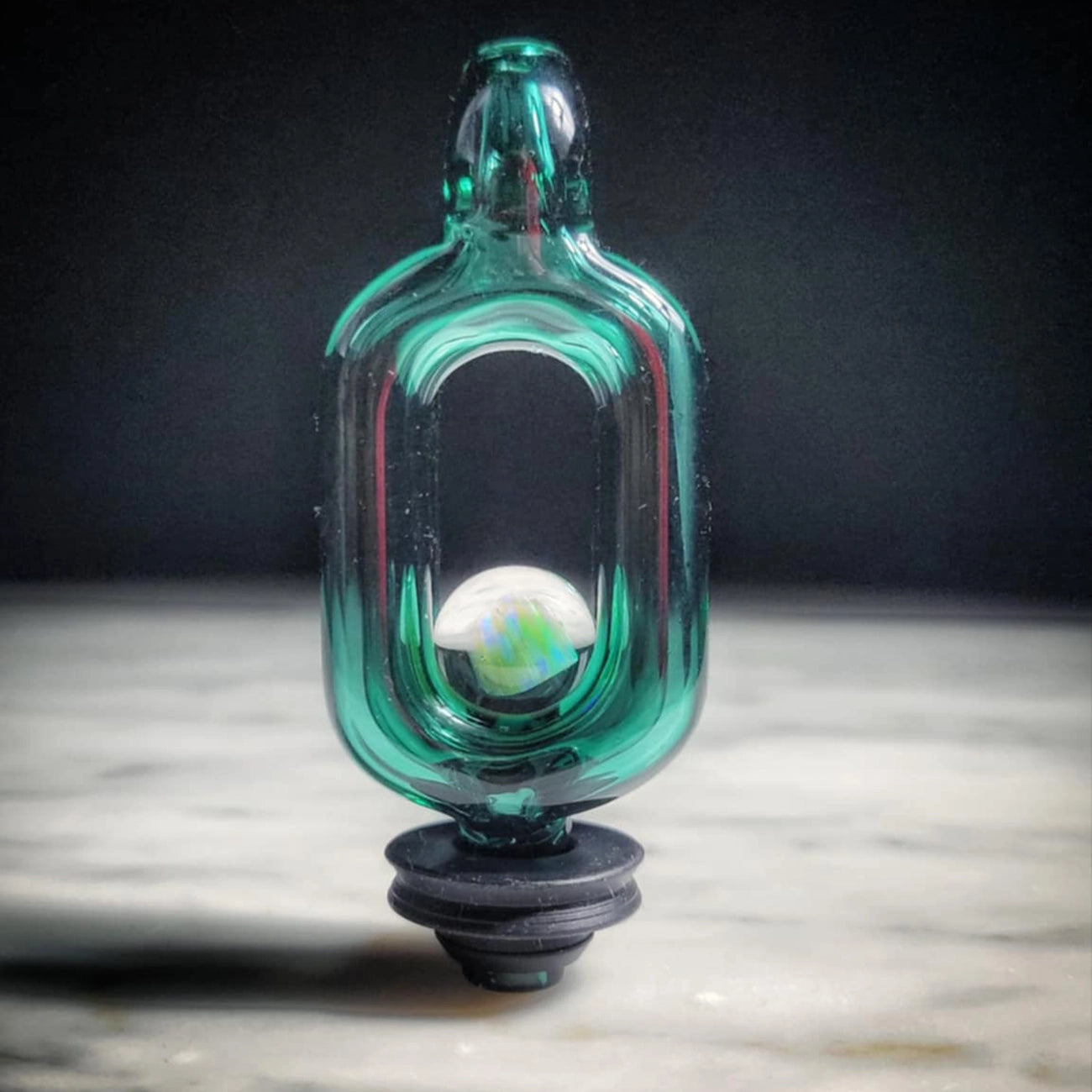 "Lake Green" Puffco Pivot Tip By JNG Glass