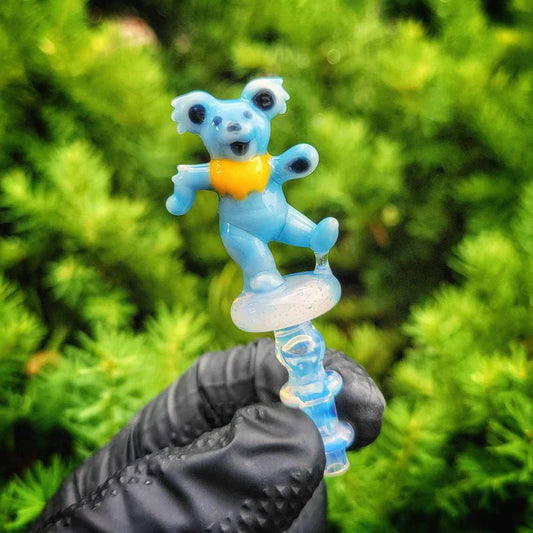 "Light Blue Dead Bear" Joystick By Lazy Glass