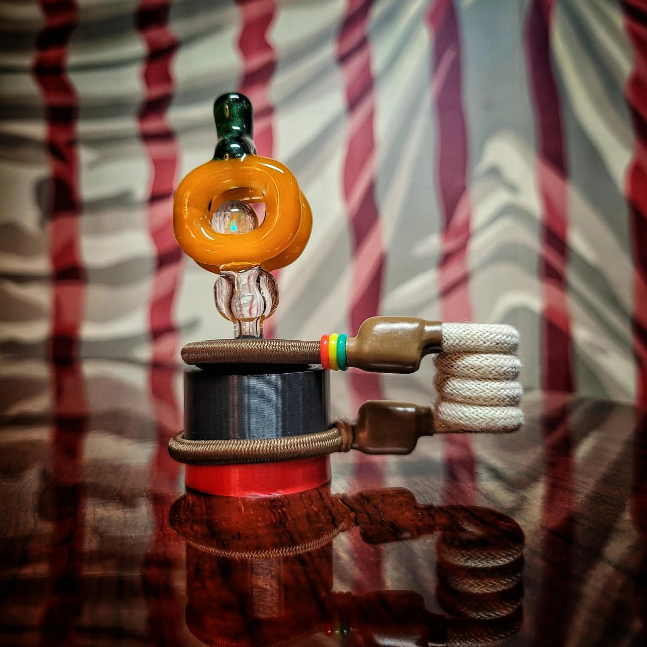 "Lil Rasta Pump" JNG Glass X Tuff Tether Combo