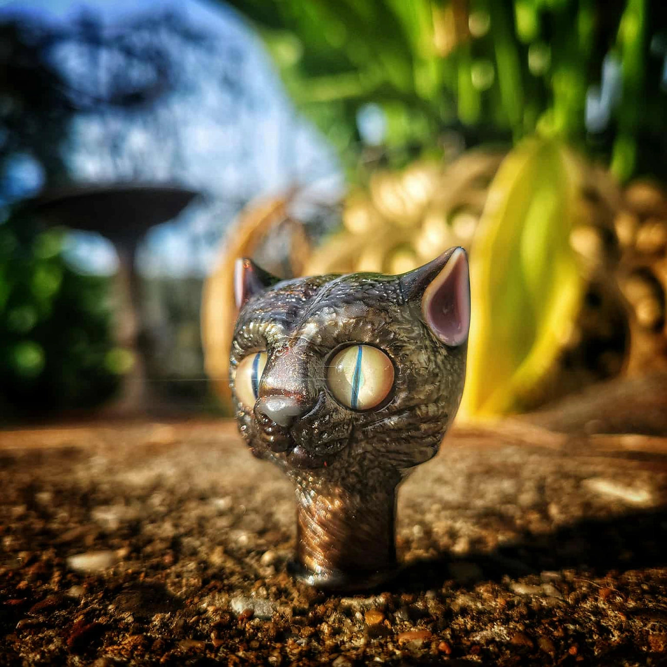 "Dragon Scale Kitty" Puffco Pivot Tip By Nathan Belmont Glass