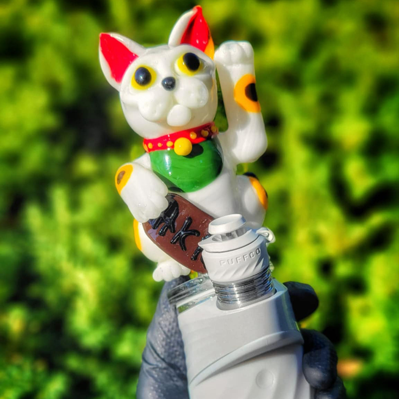 "Lucky Cat" Puffco Attachment By Tammy Baller