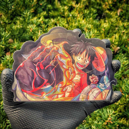 "Luffy Punch #1" 3D Stickers