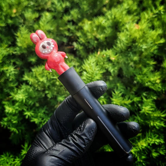 "Lychee Lapufpuf" Pivot Tip By Tammy Baller Glass