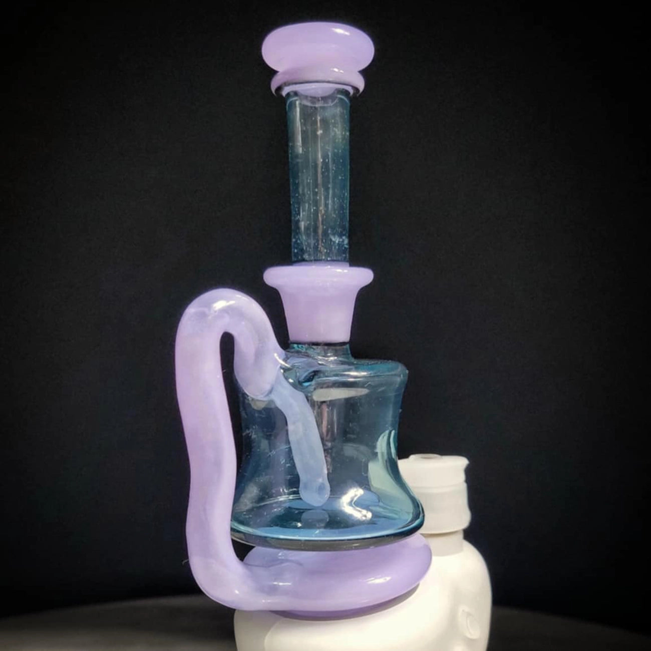 "Marina Cotton Candy CFL Minitube" Focus.V Attachment By Man Child Glass