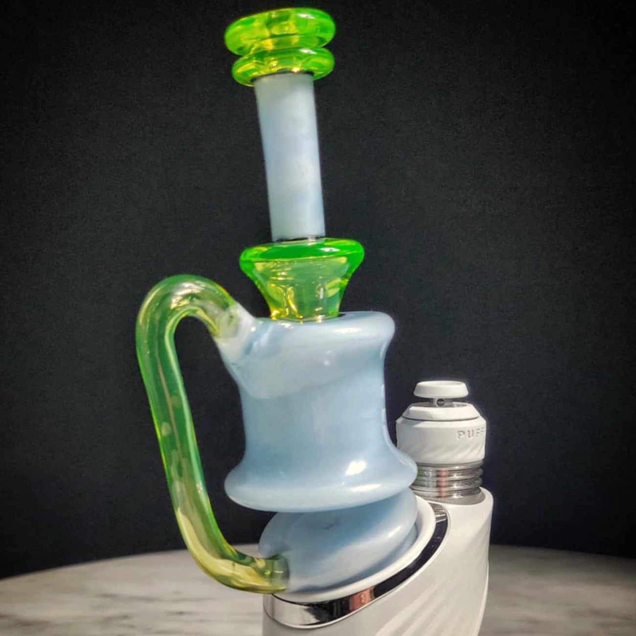 "UV Marina Ion Minitube" Puffco Attachment By Man Child Glass