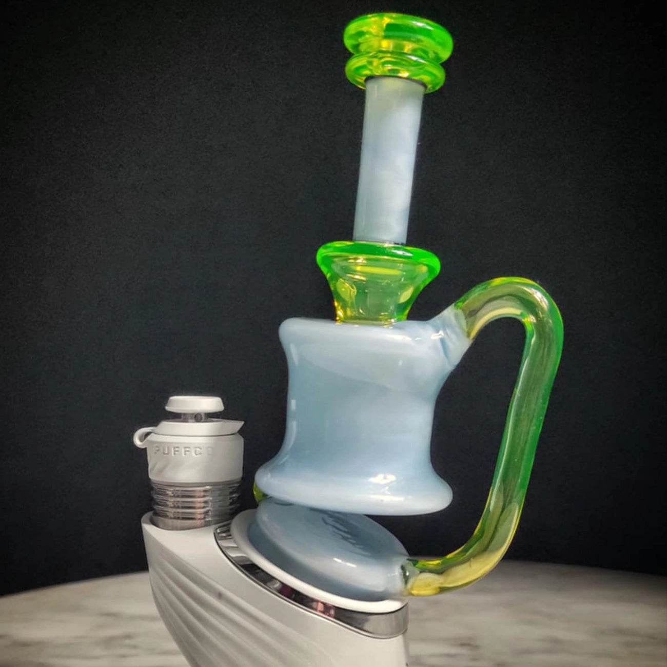 "UV Marina Ion Minitube" Puffco Attachment By Man Child Glass