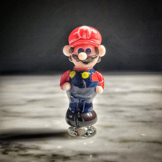 "Mario" Puffco Pivot Tip By Tammy Baller Glass