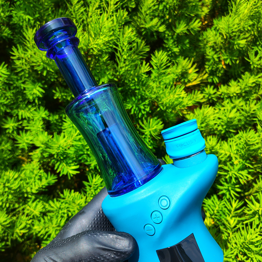 "Royal Blue Mini Chugger" Focus.V Attachment By Iridescent Glass
