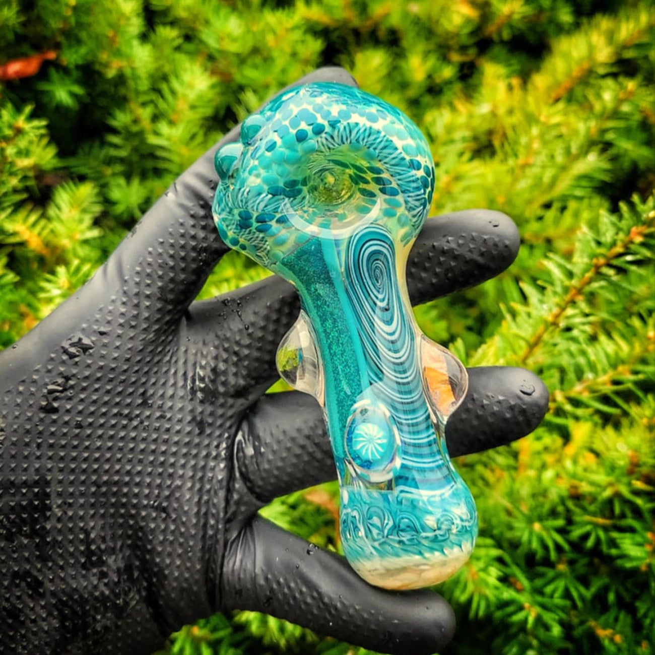 "Ocean Wag Handpipe" By Glass Berry Cupcake