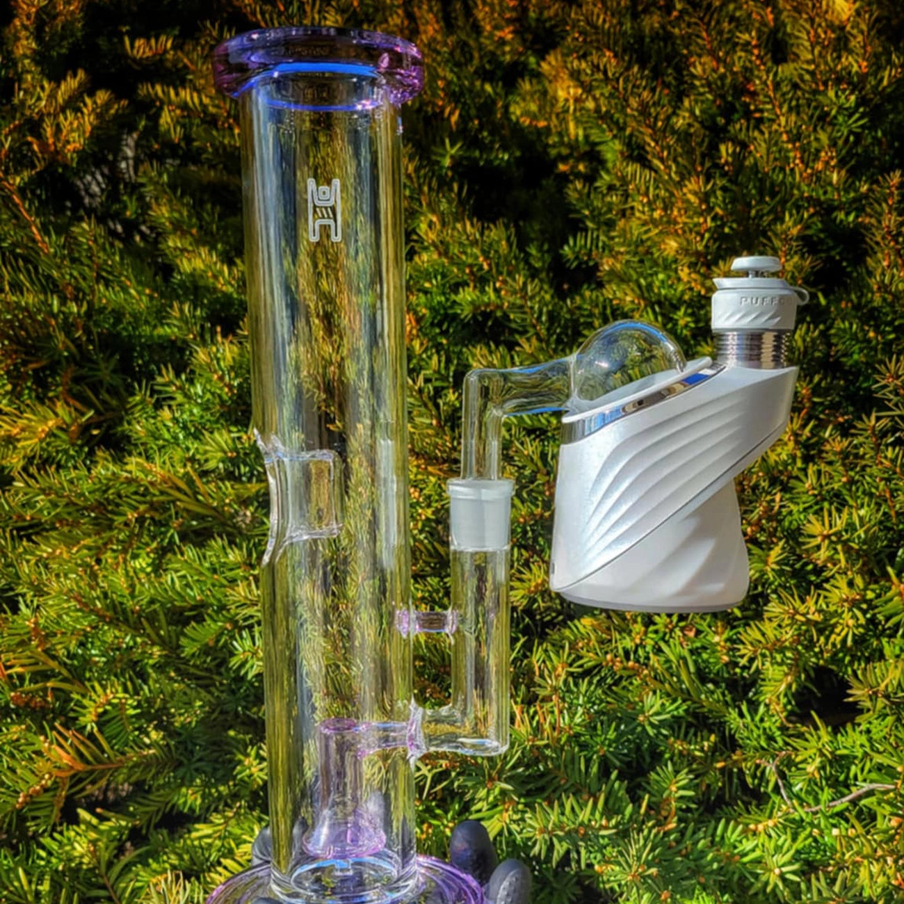 "14mm Puffco To Rig Attachment" By Opinicus9 Glass