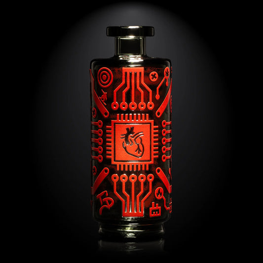 "Red Circuit Board Spectrum " Puffco Attachment By Milkyway Glass