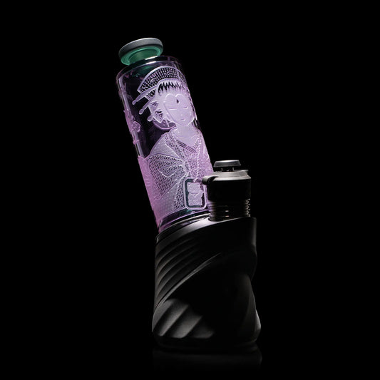 "Purple Kabui Act One " Puffco Attachment By Milkyway Glass