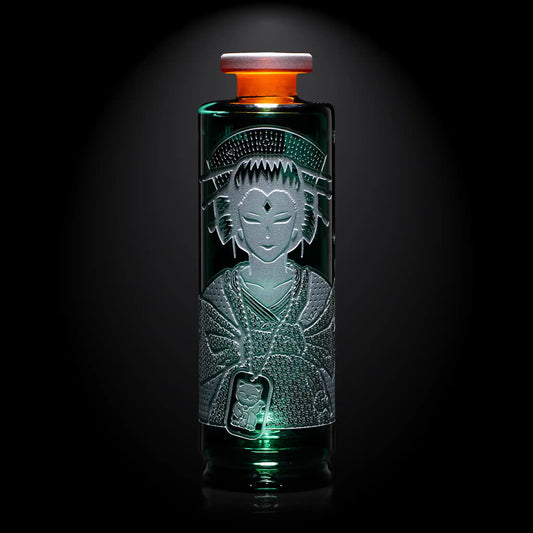 "Teal Kabui Act One " Puffco Attachment By Milkyway Glass