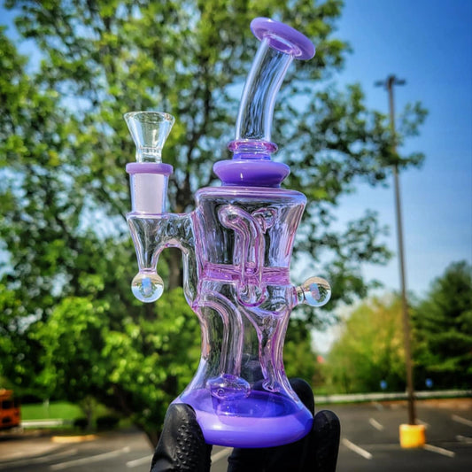 "Milky Purple Opal Gilcycler" Rig By Iridescent Glass