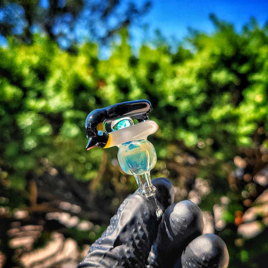 "Wiggling Penguin" Joystick Cap By JNG Glass