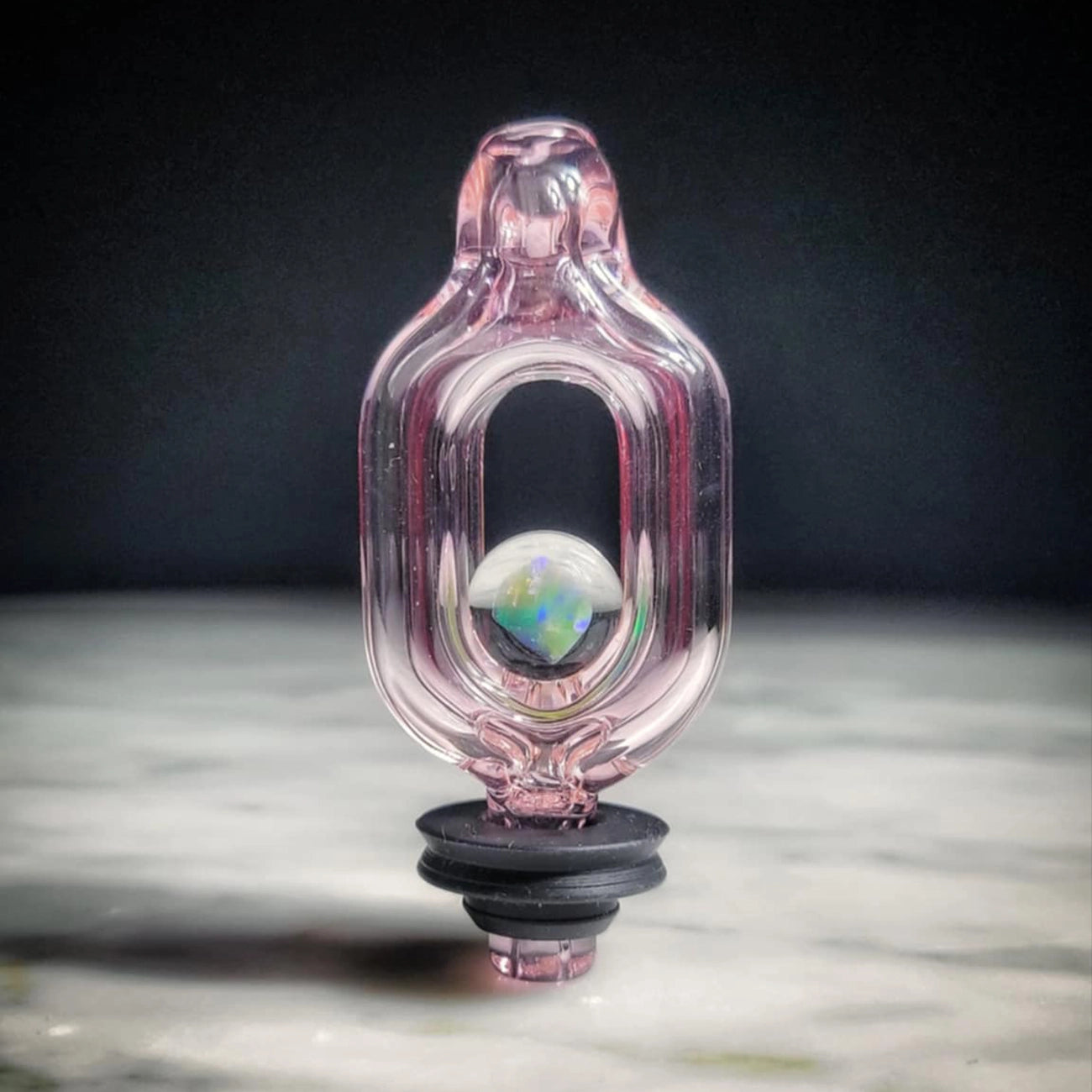 "Pink Sapphire" Puffco Pivot Tip By JNG Glass