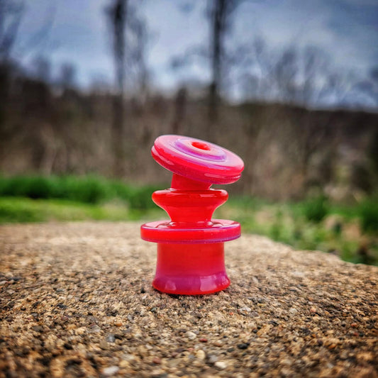 "Pink Slime Over Poppy UV" Dr. Dabber Ghost 2 Tip By Slate Glass