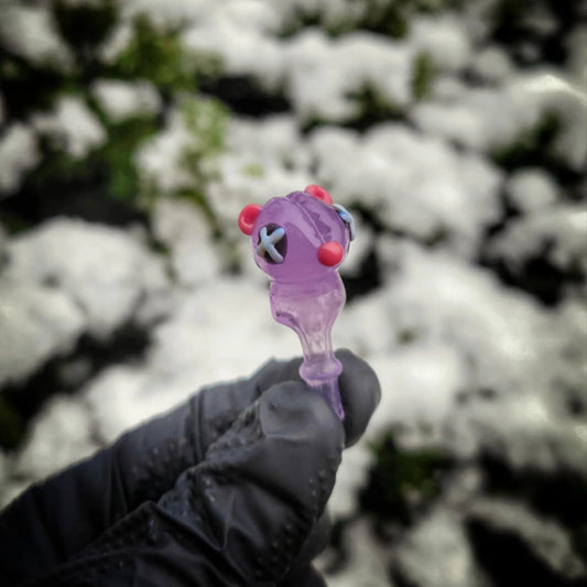 "Purple People Eater Mouse" Joystick Cap By Porter Glass