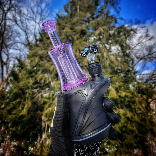 "Purple Doom" Focus.V Top & Joystick Combo By Greek Glass & JNG Glass