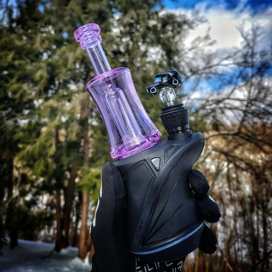 "Purple Doom" Focus.V Top & Joystick Combo By Greek Glass & JNG Glass