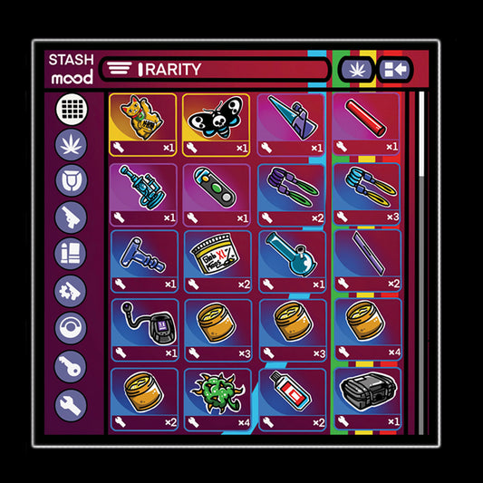 "LE Crimson Dank Raiders" Moodmat By Dark Mountain Cult & Lucky Cat Smoke Shop