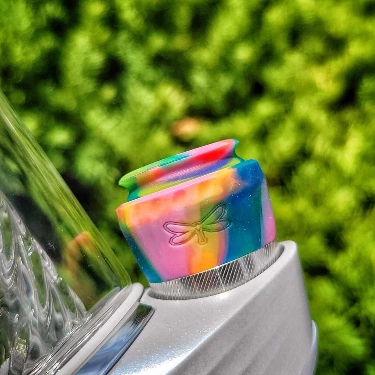 "Rainbow" Puffco Flux Cap & Chamber Sleeve Combo