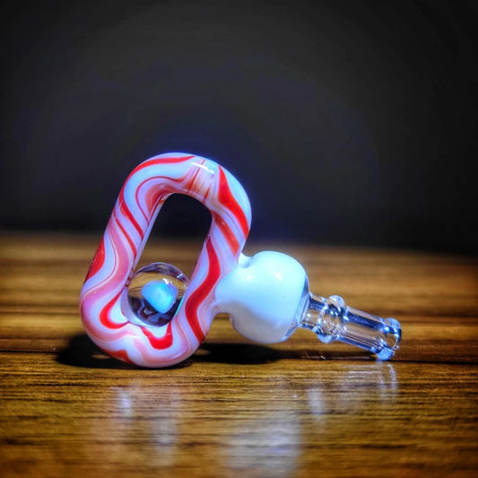 "Candy Cane" Joystick Cap By JNG Glass