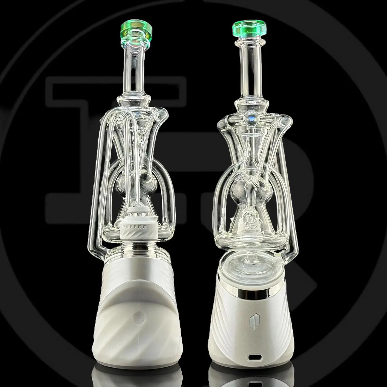 "Slyme Green Tricycler" Puffco Attachment By Iridescent Glass