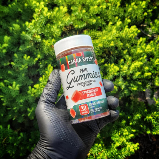 "Strawberry Mango" CBD Pain Gummies By Canna River
