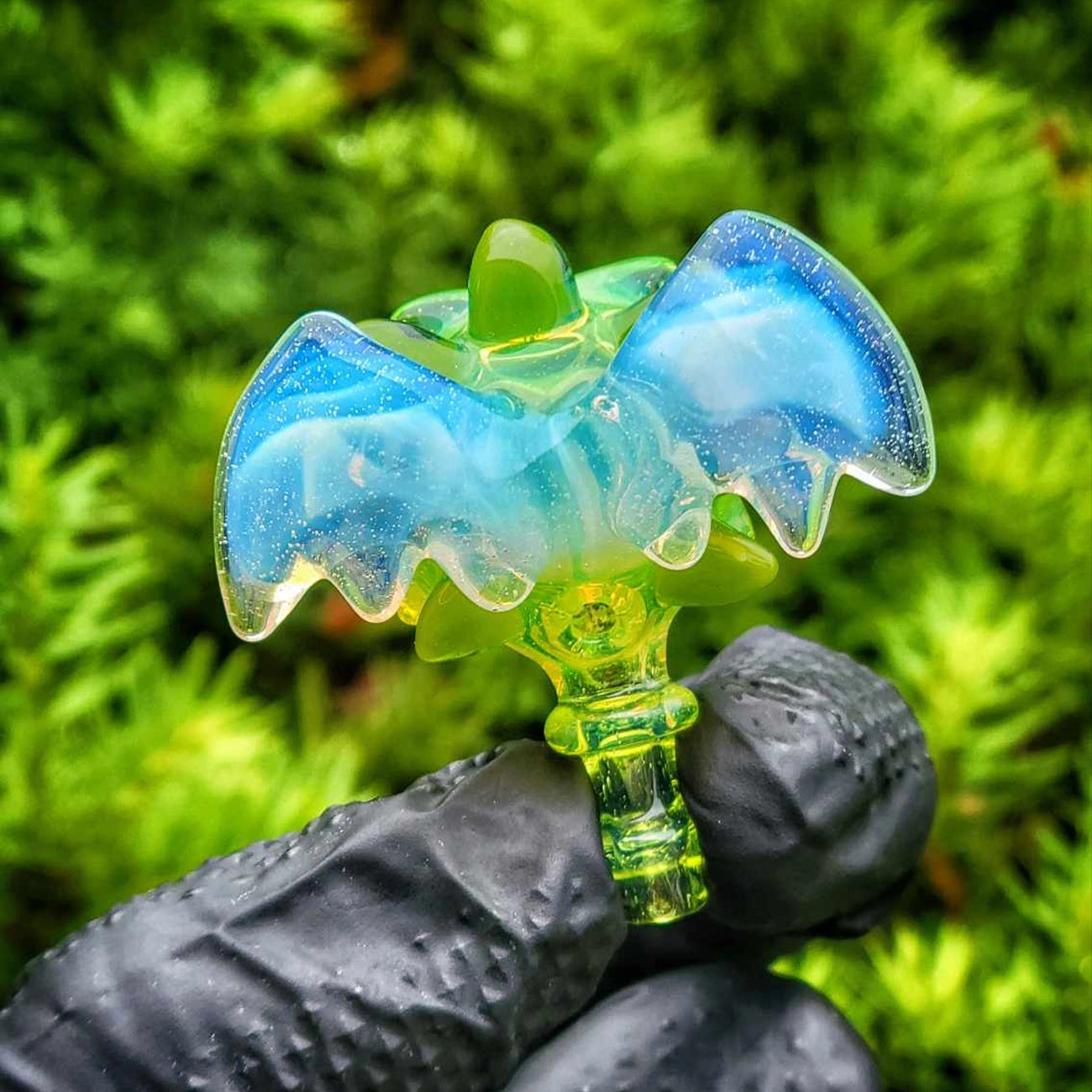 "Slyme Winged Kushriboh" Dani Girl Glass Joystick Cap