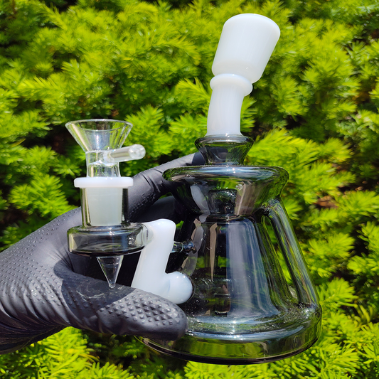 Smoke/White Skyglass Dual Color Waterpipe