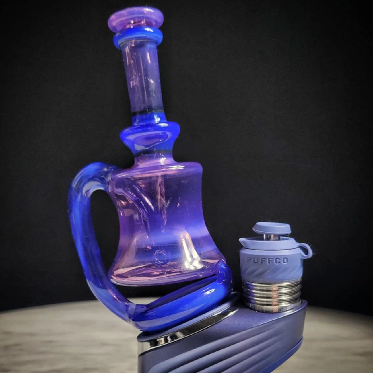 "Stargazer Sonic Minitube" Puffco Attachment By Man Child Glass