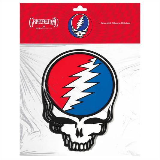 "7.8" 3D Steal Your Face Dab Mat" By Grateful Dead Glass