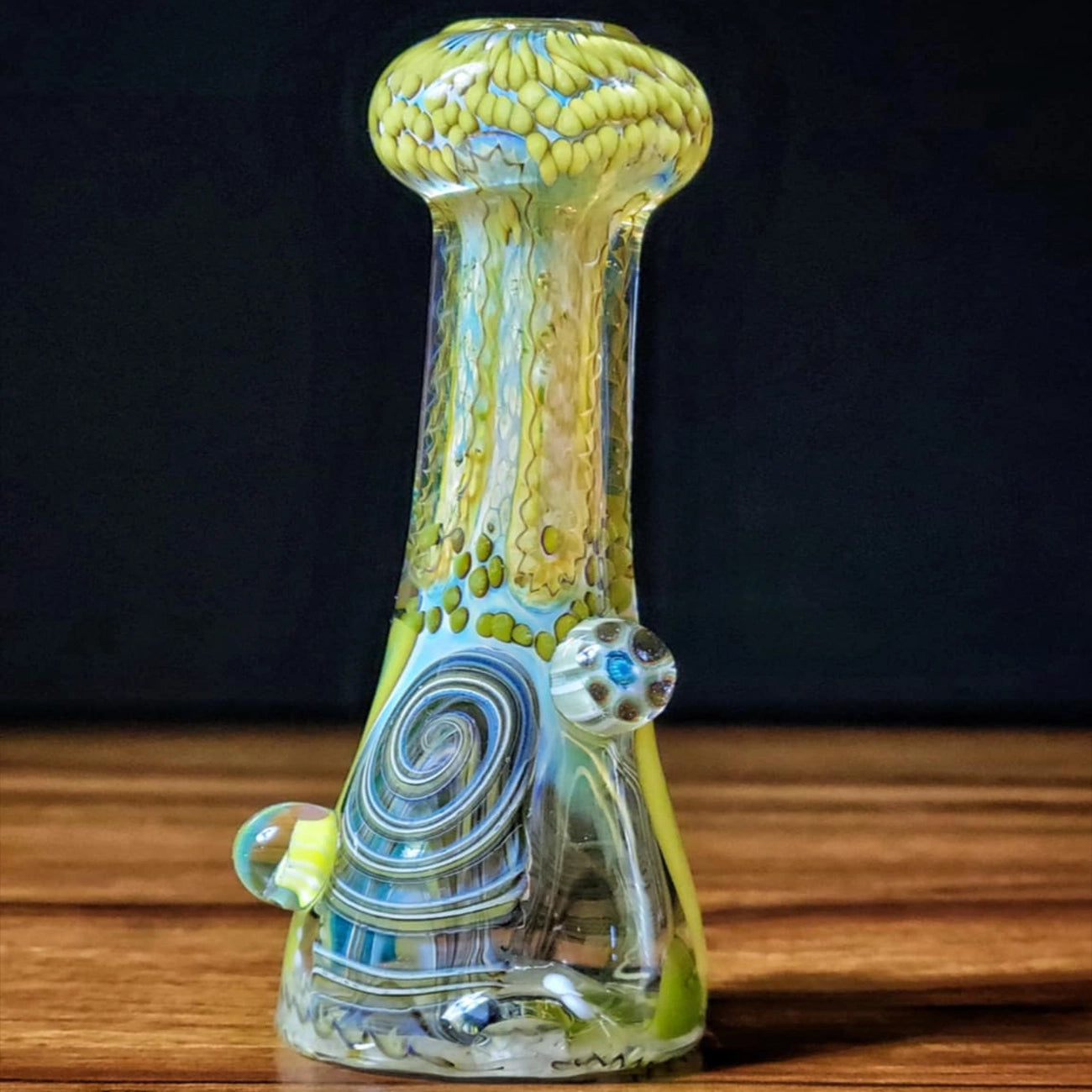 "UV Sunshine Wigwag" Dry Puffco Attachment By Glass Berry Cupcake