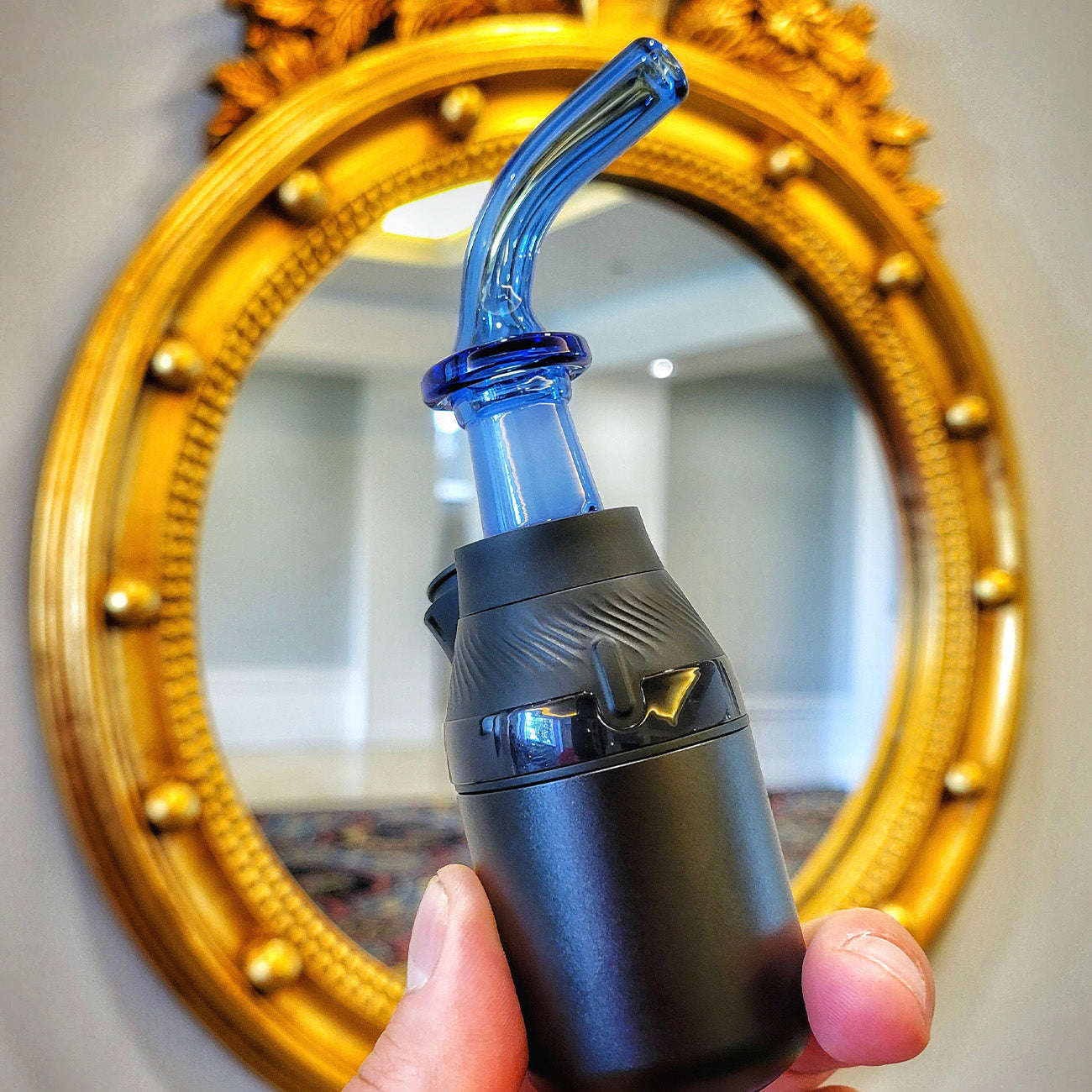 "Transparent Blue" Puffco Proxy Stem Core Mouthpiece By Zach Harrison Design