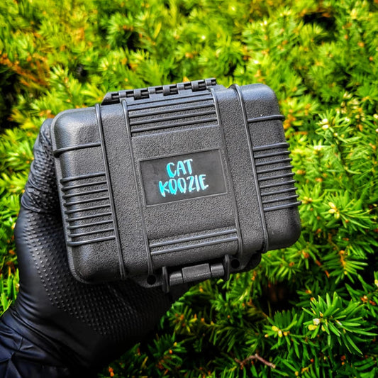"LE Black & Teal Cat Koozie" Freezeable Case By Terp Koozie