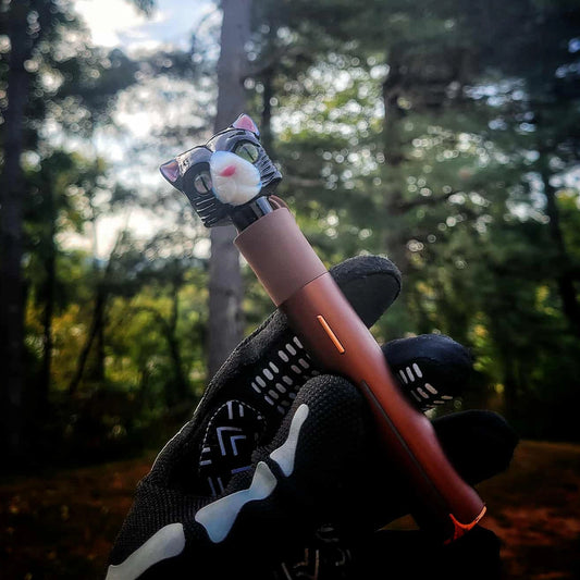 "Tuxedo Kitty" Puffco Pivot Tip By Nathan Belmont Glass