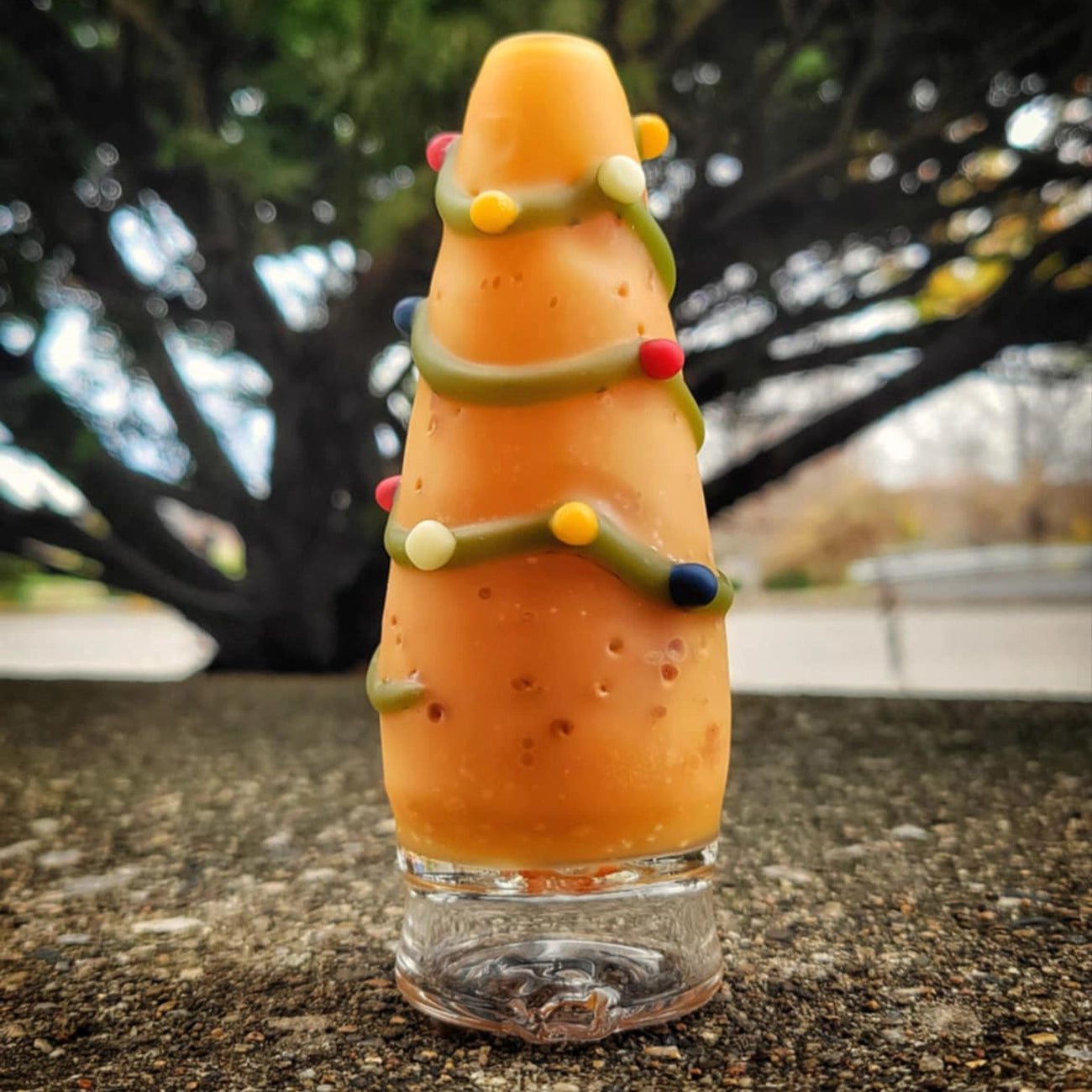 "Christmas Tree Potato" Puffco Attachment By Alec Blows Glass