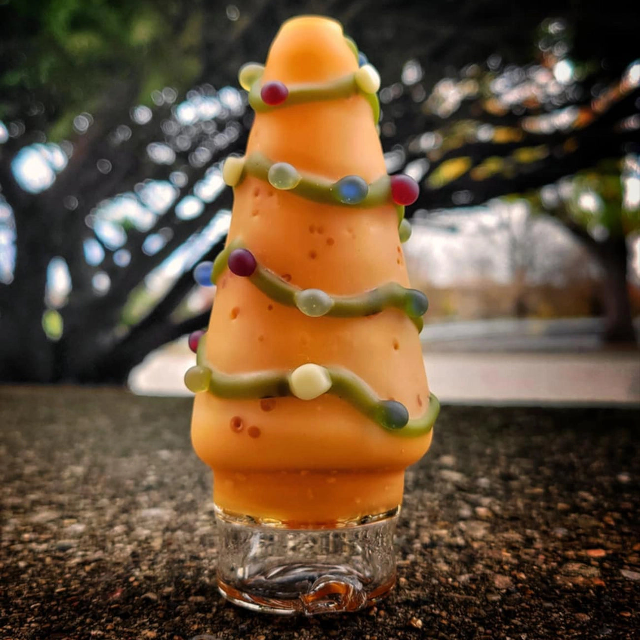 "Christmas Tree Potato" Focus.V Attachment By Alec Blows Glass