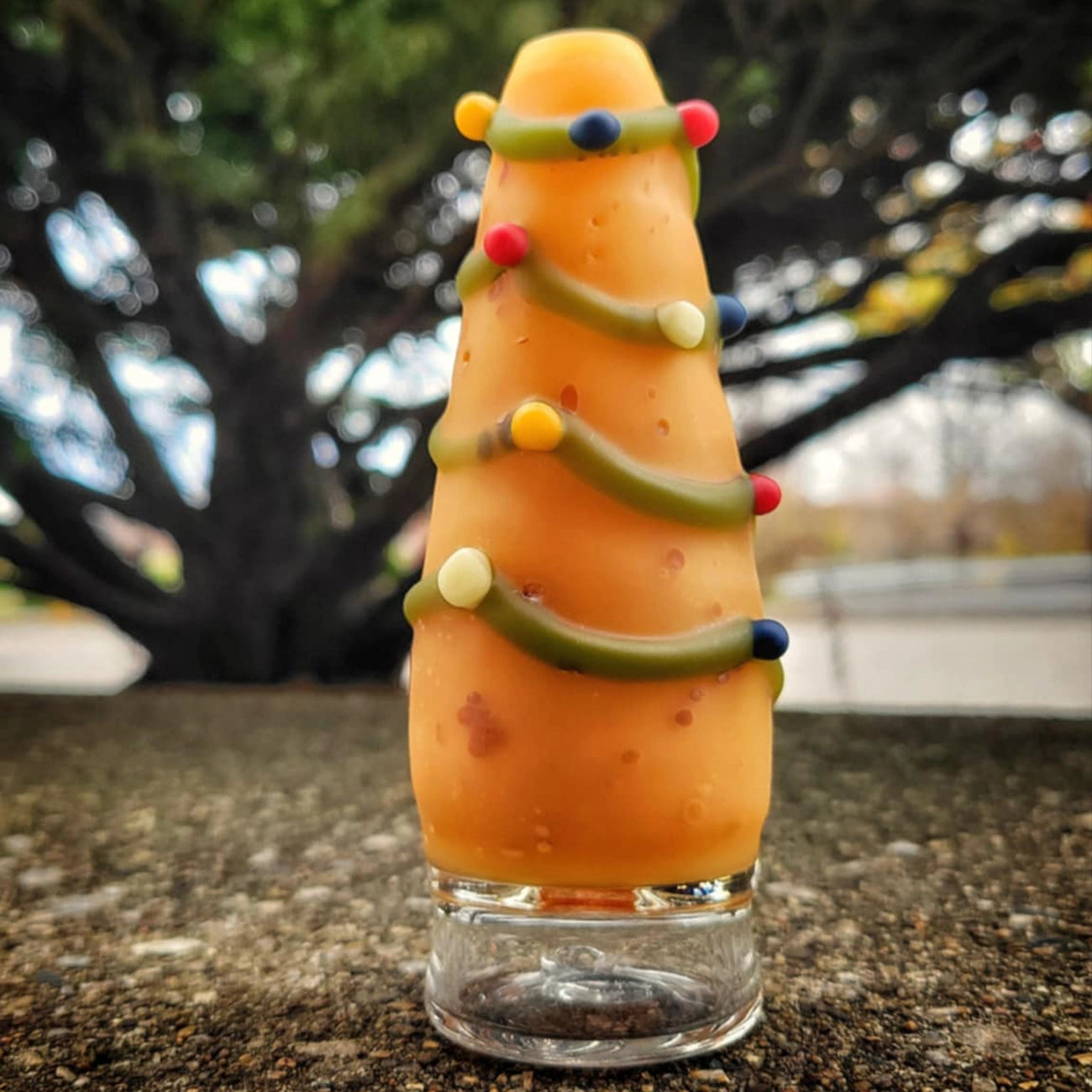 "Christmas Tree Potato" Puffco Attachment By Alec Blows Glass