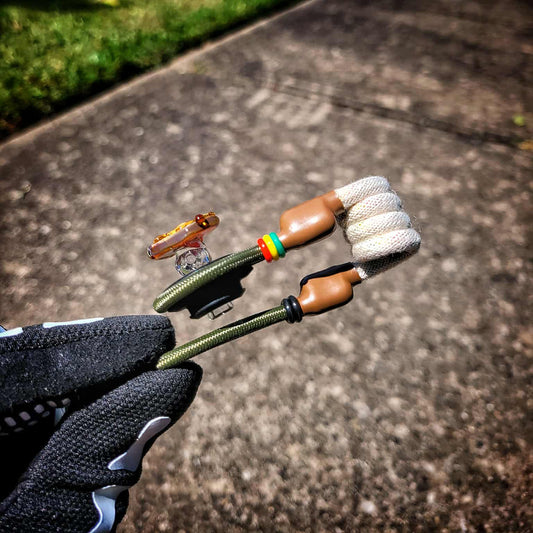 "Toasty Rastafarian" Soul Masta Glass X Tuff Tether Combo