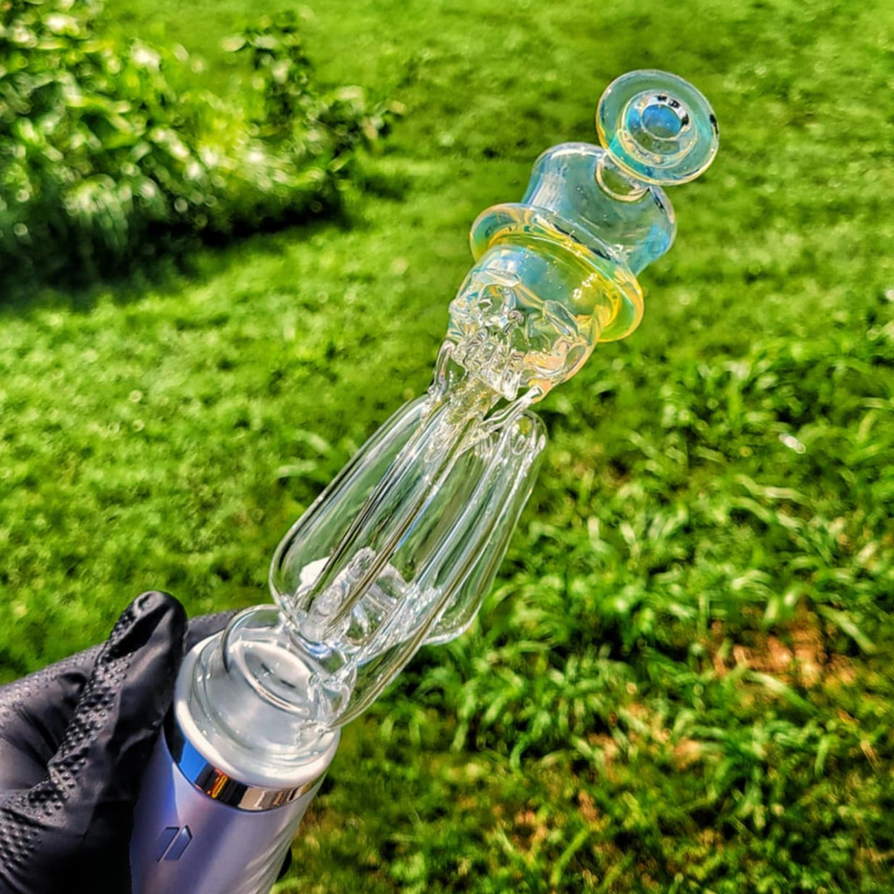 "Top Hat Skully #1" Puffco Recycler By Weil Glass