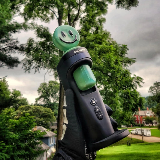 "Aqua Melting Smiley Face" Dr.Dabber Attachment By Ryder Glass