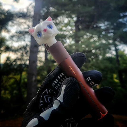 "Persian White Kitty" Puffco Pivot Tip By Nathan Belmont Glass