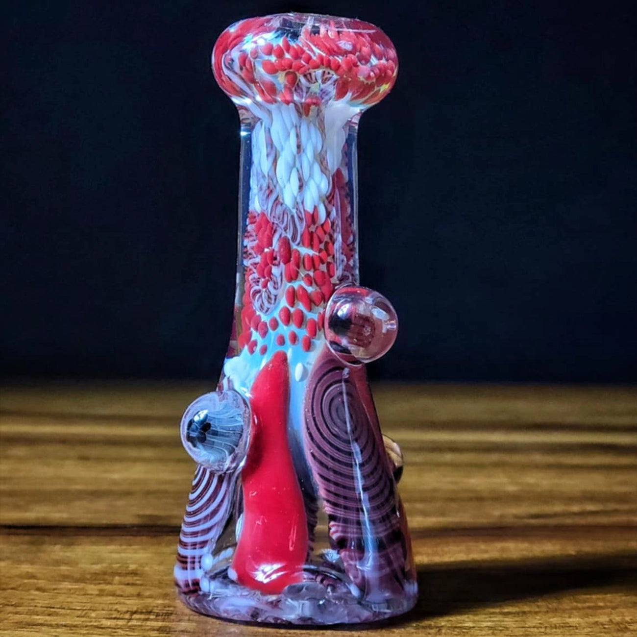 "Waldo Wigwag" Dry Puffco Attachment By Glass Berry Cupcake