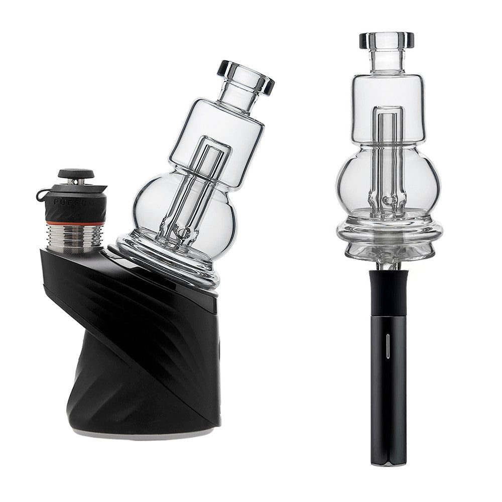 "2-in-1 Mini Chugger" Puffco Peak & Pivot Attachment By Calibear Glass