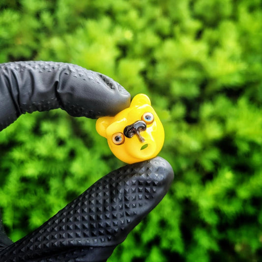 "Terp Scare Bear" Puffco Pivot Tip By OBE 906 Glass