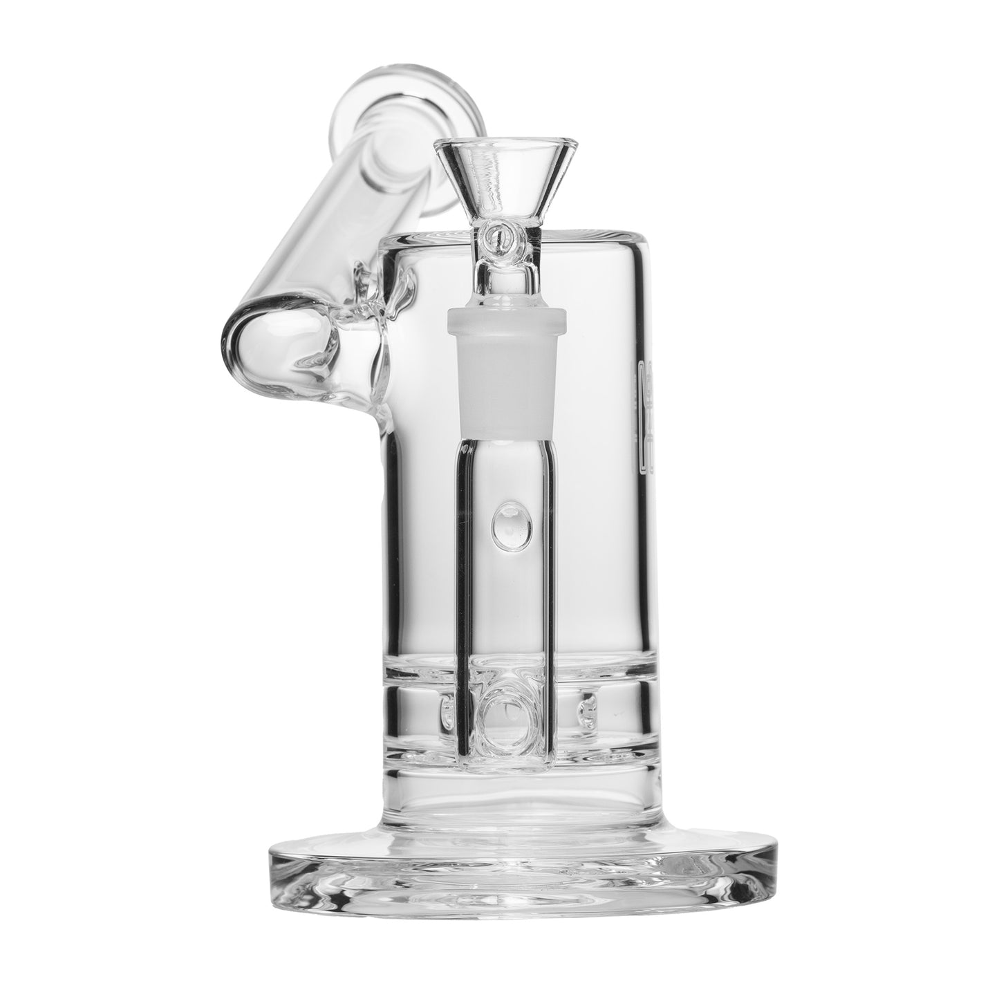 "6" Clear Sidecar" Bubbler By Human Grade Glass