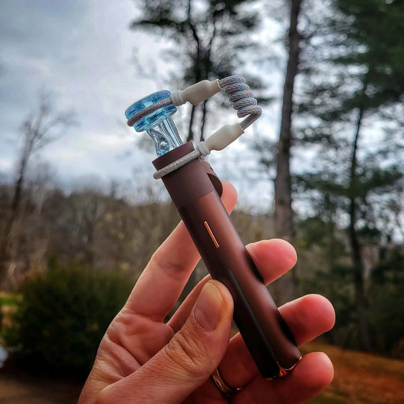 "Rainbow Blues UV" Aj Surf City X Tuff Tether Pivot Tip Combo