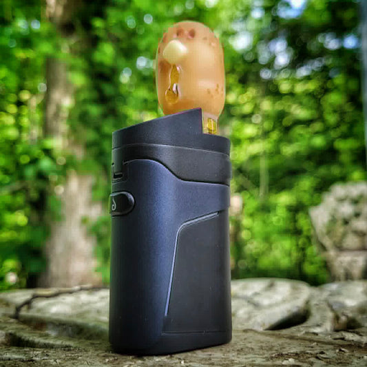 "#3 Butter Potato" Dr. Dabber Ghost 2 Top By Alec Blows Glass